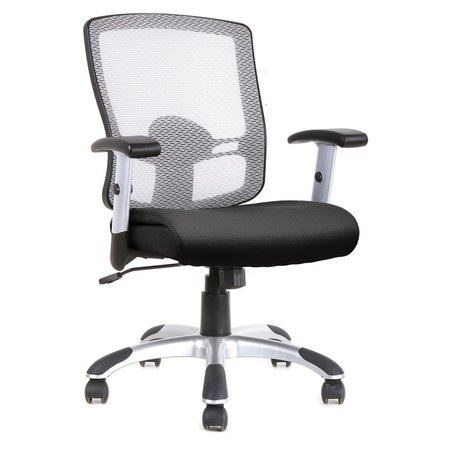 OFFICESOURCE Artesa Collection Mesh, Basic Task Chair with Chrome Base and Arms 11501FBK